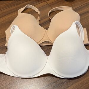 Jockey Beige and White Bra Duo